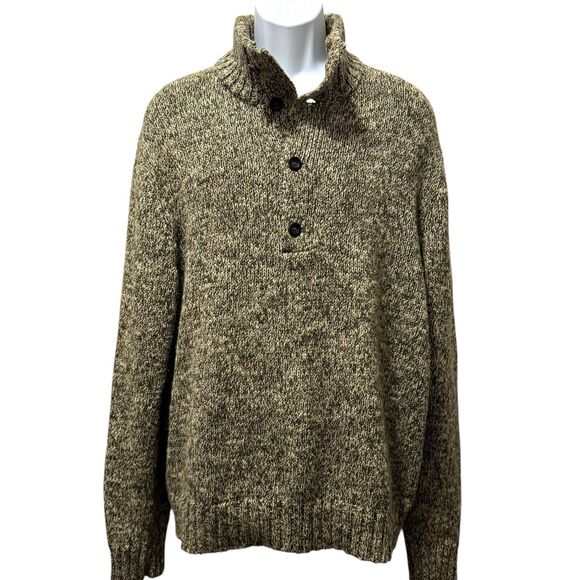 Ralph Lauren Other - Vintage Polo Ralph Lauren 1/4 Button Sweater Tan Men’s Size XXL